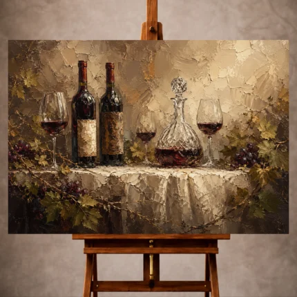 Wine Wall Art wall art print for elegant interiors