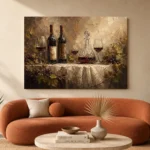 Wine Tasting Still Life Wine Wall Art Canvas Print - Image 3