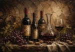 Wine Cellar Still Life Wine Wall Art Canvas Print