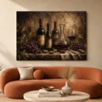 Wine Cellar Still Life Wine Wall Art Canvas Print - Image 3