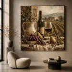 Tuscan Window Wine Wall Art Canvas Print - Image 5