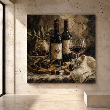Wine Wall Art wall art print for elegant interiors