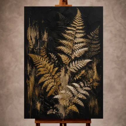 Black & Gold Wall Art wall art print for elegant interiors