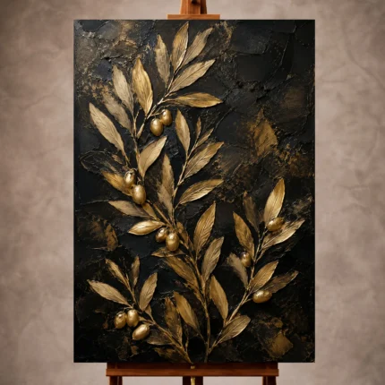 Black & Gold Wall Art wall art print for elegant interiors