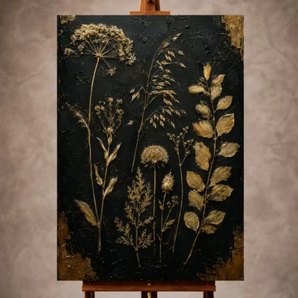 Black & Gold Wall Art wall art print for elegant interiors
