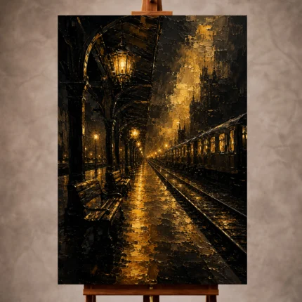 Black & Gold Wall Art wall art print for elegant interiors