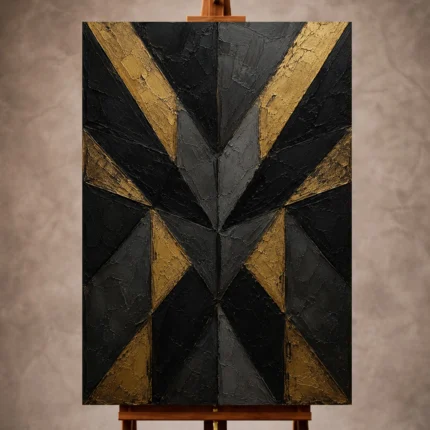 Black & Gold Wall Art wall art print for elegant interiors