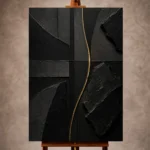 Black & Gold Wall Art wall art print for elegant interiors