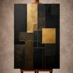 Black & Gold Wall Art wall art print for elegant interiors