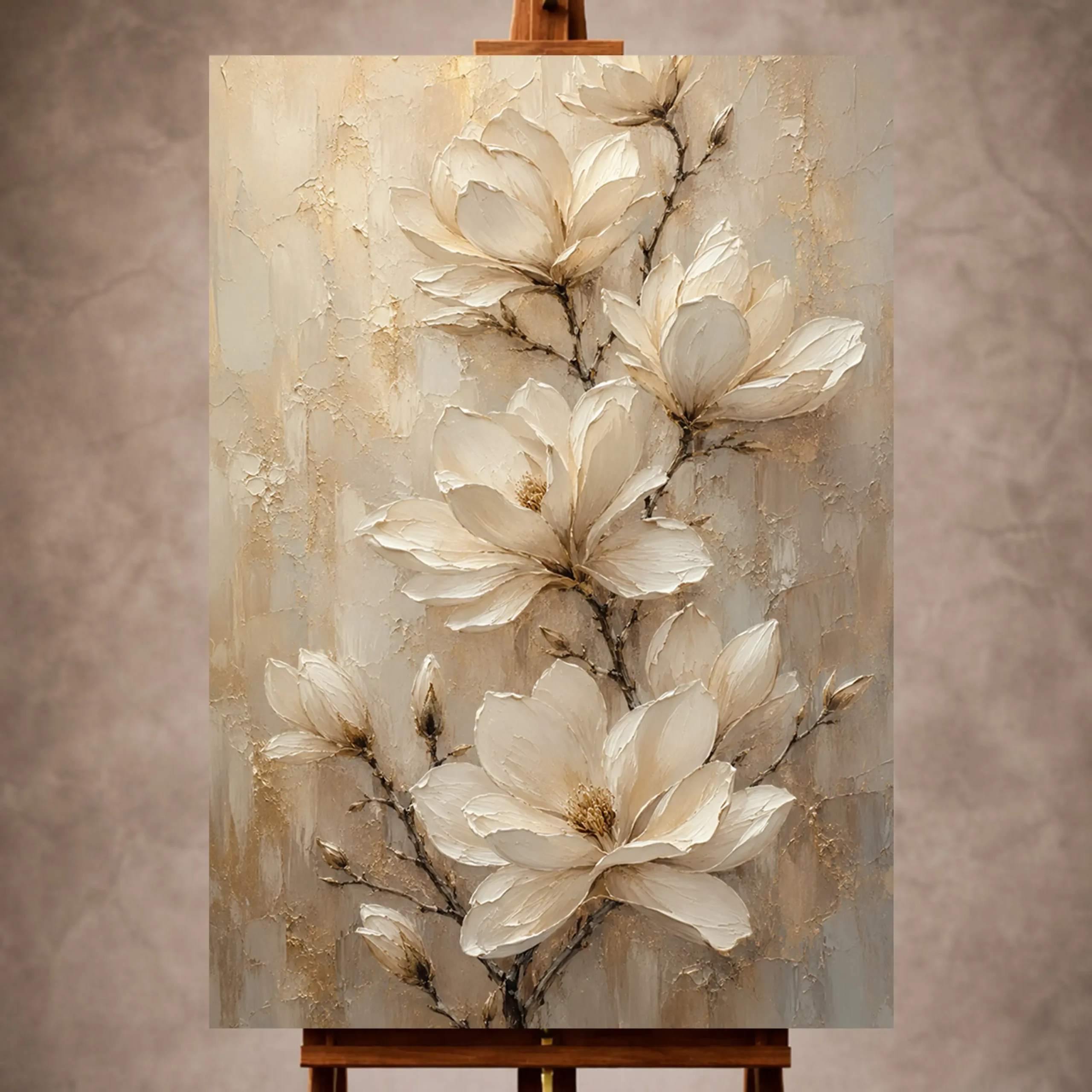 _Dikey Mocvkap001 Magnolia Wall Art wall art print for elegant interiors