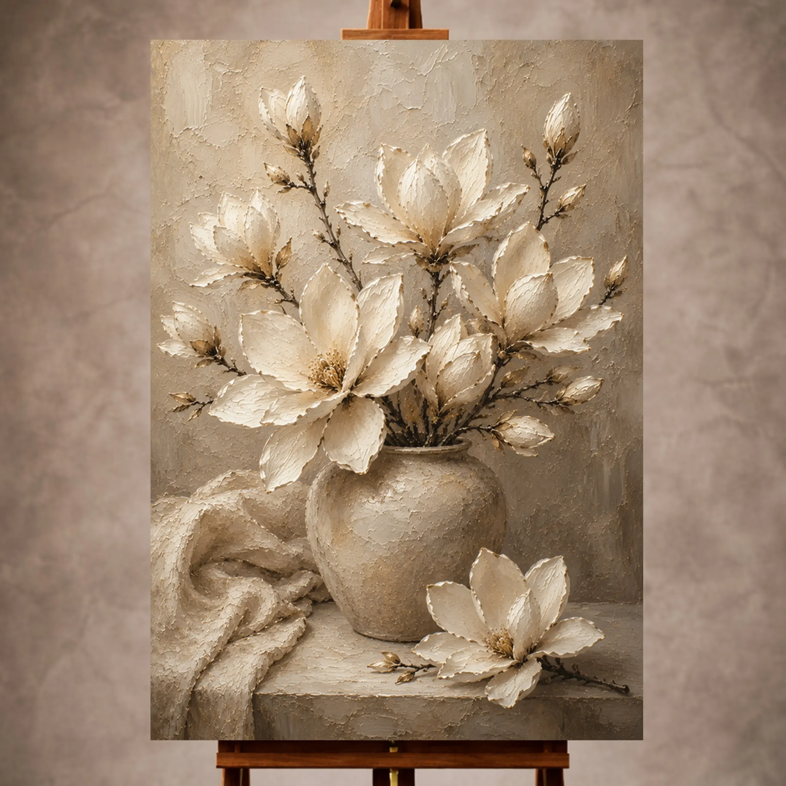 _Dikey Mocvkap001 Magnolia Wall Art wall art print for elegant interiors