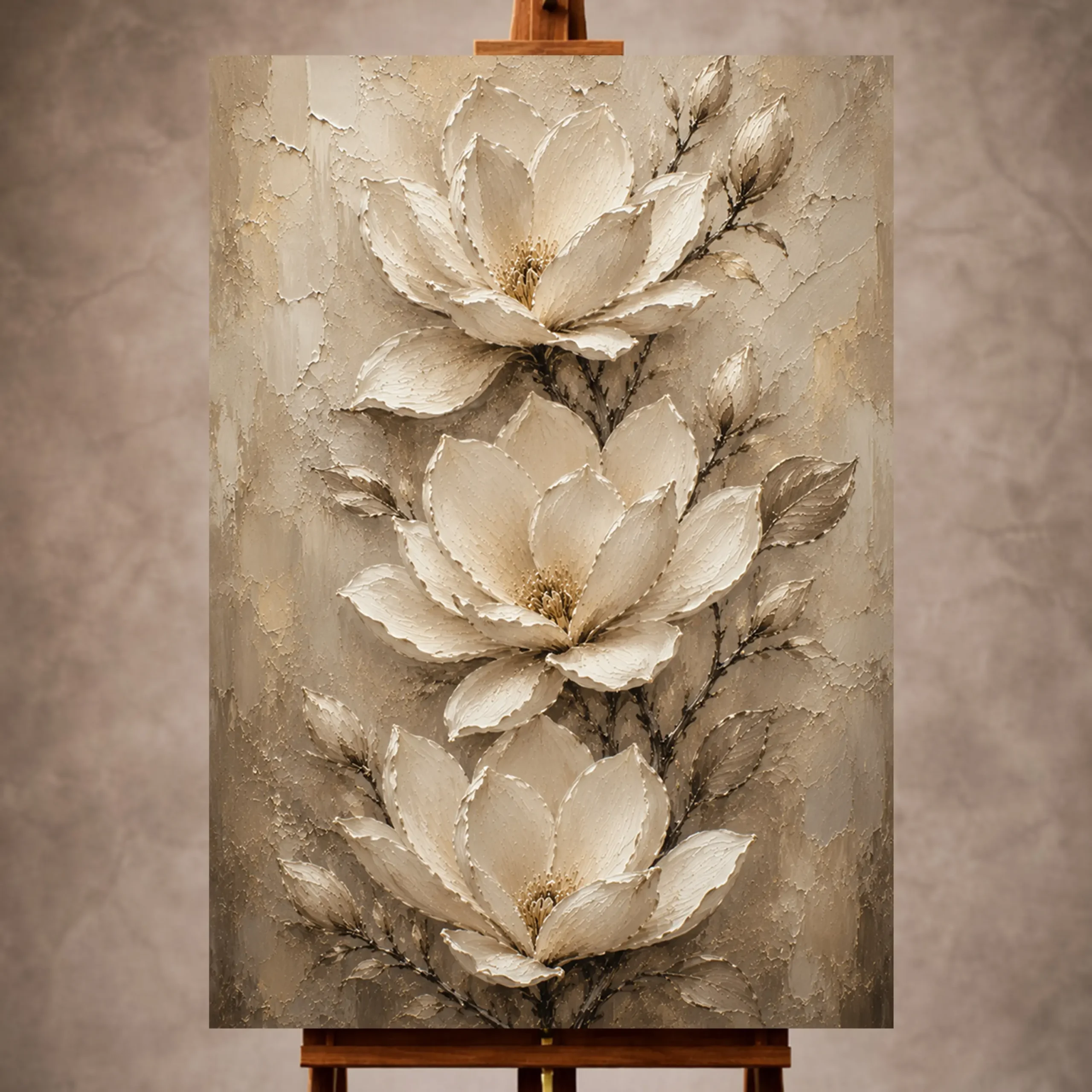 _Dikey Mocvkap001 Magnolia Wall Art wall art print for elegant interiors