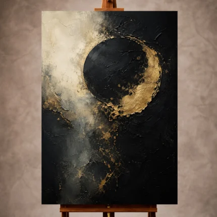 Black & Gold Wall Art wall art print for elegant interiors