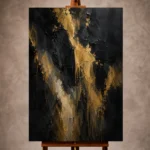 Black & Gold Wall Art wall art print for elegant interiors