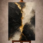 Black & Gold Wall Art wall art print for elegant interiors