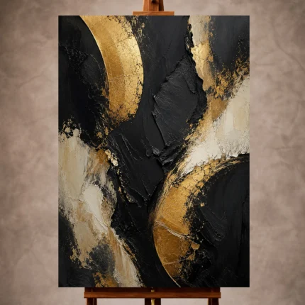 Black & Gold Wall Art wall art print for elegant interiors
