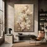 Ivory Magnolia Magnolia Wall Art Canvas Print - Image 3