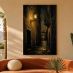 Lantern Alley Black & Gold Wall Art Canvas Print - Image 6
