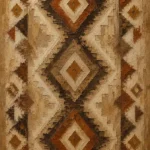 Rust & Sienna Native Pattern Ethnic Wall Art Canvas Print