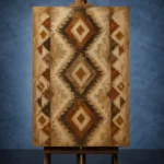 Rust & Sienna Native Pattern Ethnic Wall Art Canvas Print - Image 2