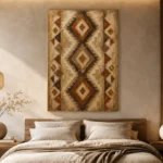 Rust & Sienna Native Pattern Ethnic Wall Art Canvas Print - Image 8