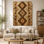 Rust & Sienna Native Pattern Ethnic Wall Art Canvas Print - Image 10