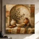 Sand & Terracotta Archway Mediterranean Ethnic Wall Art Canvas Print - Image 9