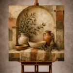 Sand & Terracotta Archway Mediterranean Ethnic Wall Art Canvas Print - Image 10