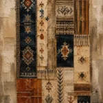Indigo & Rust Gallery Study Global Textile Wall Art Canvas Print