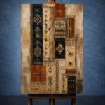 Indigo & Rust Gallery Study Global Textile Wall Art Canvas Print - Image 2