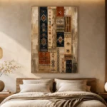 Indigo & Rust Gallery Study Global Textile Wall Art Canvas Print - Image 8