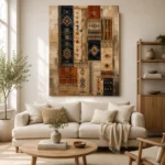 Indigo & Rust Gallery Study Global Textile Wall Art Canvas Print - Image 10