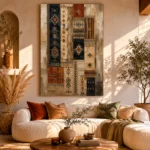 Indigo & Rust Gallery Study Global Textile Wall Art Canvas Print - Image 11