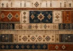 Rust & Indigo Frieze Global Textile Wall Art Canvas Print