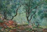 Bois d’oliviers au jardin Moreno by Claude Monet, a living room wall art print for refined interiors