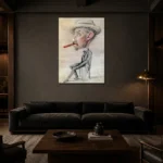Premium Wall Art Dikey  Html Edition – FAMOUS2407008 shown in Room 3