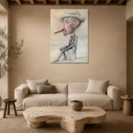 Premium Wall Art Dikey  Html Edition – FAMOUS2407008 shown in Room 4