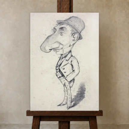 Premium Wall Art Dikey  Html Edition – FAMOUS2407009 shown in Studio Easel