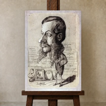 Premium Wall Art Dikey  Html Edition – FAMOUS2407010 shown in Studio Easel