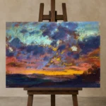 Premium Wall Art Yatay Html Edition – FAMOUS2407012 shown in Studio Easel