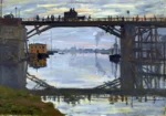 Le Pont De Bois by Claude Monet, a living room wall art print for refined interiors