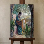 Premium Wall Art Dikey  Html Edition – FAMOUS2407022 shown in Studio Easel