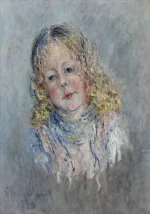 Portrait d’André Lauvray by Claude Monet, a living room wall art print for refined interiors