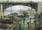 The Coalmen by Claude Monet, a living room wall art print for refined interiors