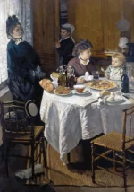 The Luncheon by Claude Monet, a dining room wall art print for refined interiors