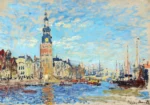 Vue de la tour Montalban, Amsterdam by Claude Monet, an office wall art print for refined interiors