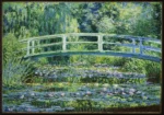 Water Lilies and Japanese Bridge by Claude Monet, an office wall art print for refined interiors