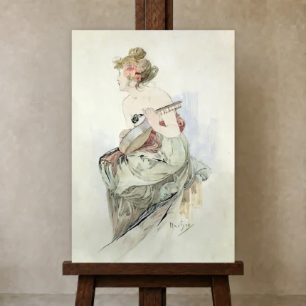 Premium Wall Art Dikey  Html Edition – FAMOUS2407042 shown in Studio Easel