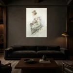 Premium Wall Art Dikey  Html Edition – FAMOUS2407042 shown in Room 3