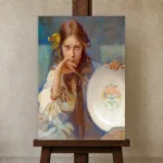Premium Wall Art Dikey  Html Edition – FAMOUS2407043 shown in Studio Easel